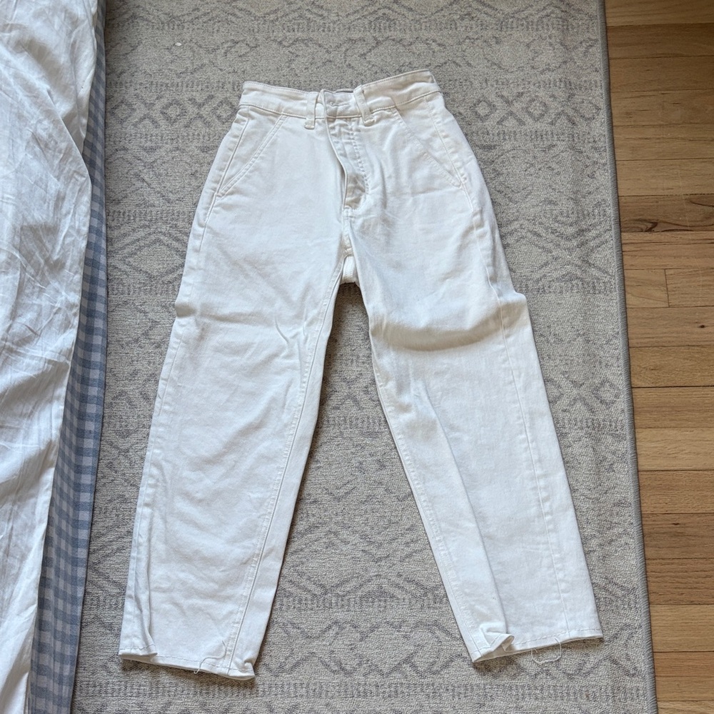 EVERLANE White High-Waisted Pants